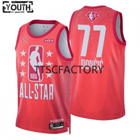 Maglia NBA Dallas Mavericks Luka Doncic 77 2022 All-Star Jordan Brand Rosso Swingman - Bambino